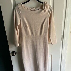 Pale Pink Below-the-Knee Dress